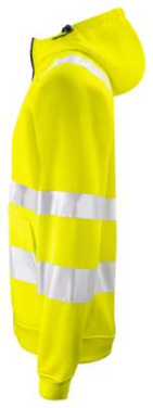6132 KAPUZENJACKE EN ISO 20471 KLASSE 3/2, Gelb/Schwarz – ProJob (4)