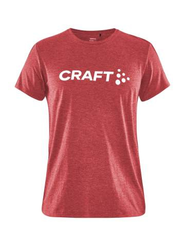 Community Logo SS – T-Shirt (Damen), Hellrot-Melange - Craft