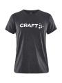 Community Logo SS – T-Shirt (Damen), Schwarzmeliert