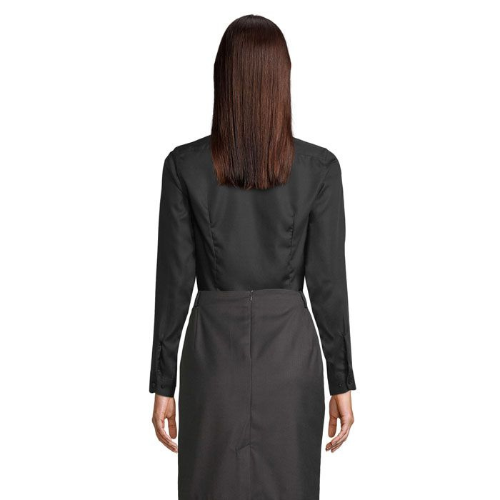 BLAISE WOMEN SHIRT, Tiefschwarz, S, Produktbild (1)