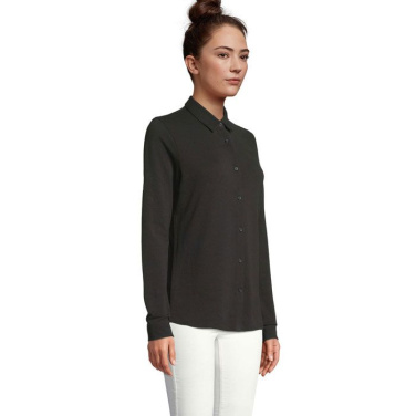 BASILE WOMEN SHIRT, Tiefschwarz, S, Produktbild (2)