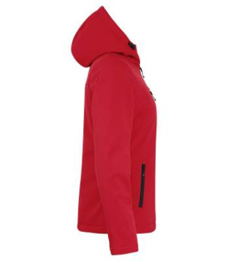 Padded Softshell – Kapuzenpullover (Damen), Rot - Clique (4)