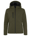 Padded Softshell – Kapuzenpullover (Damen), Nebelgrün