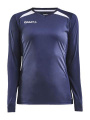PRO Control Impact Ls – T-Shirt (Damen), Marineblau/Weiß