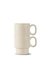 Coffee & More – Kaffeebecher, 2er-Set, Beige