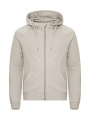 Miami PRO Hoody – Jacke mit durchgehendem Reißverschluss, Stein