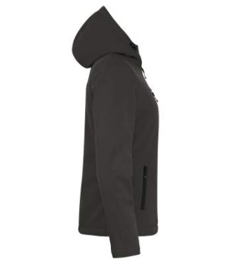 Padded Softshell – Kapuzenpullover (Damen), Dunkelgrau - Clique (4)
