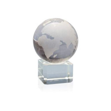 Glaskugel mit Weltkarte World