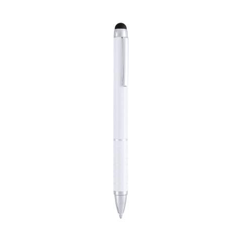 Kugelschreiber mit Touchpen Minox, Weiss - Makito