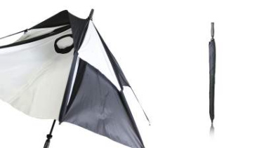 Golfschirm Budyx, Schwarz / weiss – Makito (4)