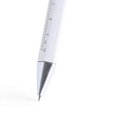 Multifunktionsstift Contal, Weiss – Makito (3)