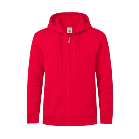 Kapuzenpullover für Erwachsene mit Reißverschluss „keya“ SWZ280, Rot – KEYA