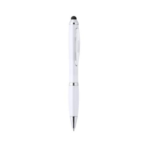 Kugelschreiber mit Touchpen Zeril, Weiss - Makito
