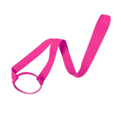 Lanyard-Becherhalter Frinly, Fuchsie – Makito