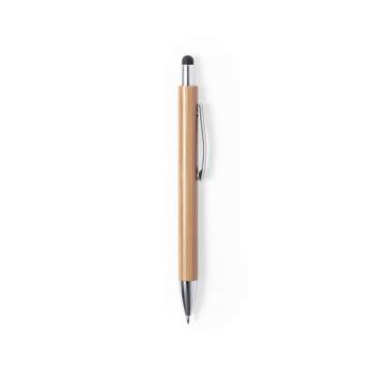 Kugelschreiber mit Touchpen Zharu, Schwarz - Makito (3)
