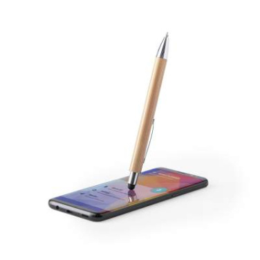 Kugelschreiber mit Touchpen Zharu, Schwarz - Makito (4)