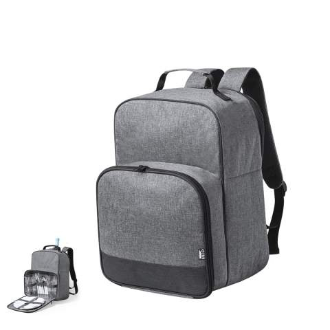 Picknick-Kühltasche Rucksack Kazor, Grau – Makito (1)