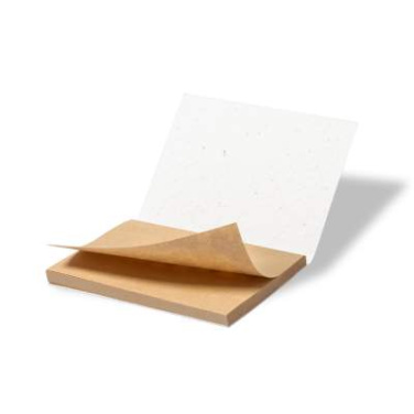 Samen-Haftnotizblock Zomek, Weiss – Makito (2)