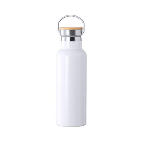 Sublimationsisolierte Flasche Ying, Weiss – Makito (1)