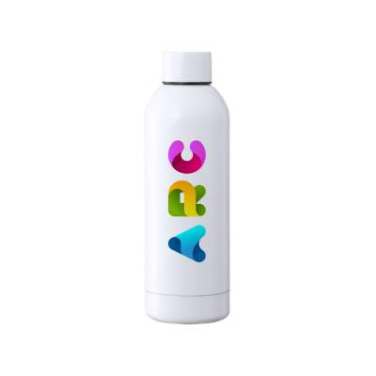 Sublimationsisolierte Flasche Hodis, Weiss – Makito (3)