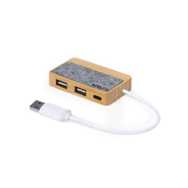 USB-Hub Barney, Grau – Makito (3)
