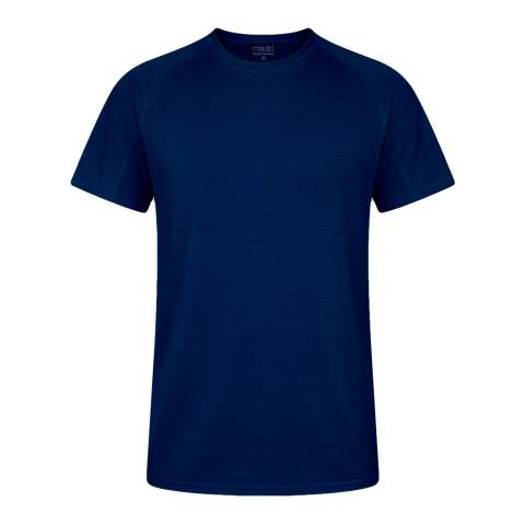 Erwachsenen-T-Shirt Kannur, Marineblau – Makito