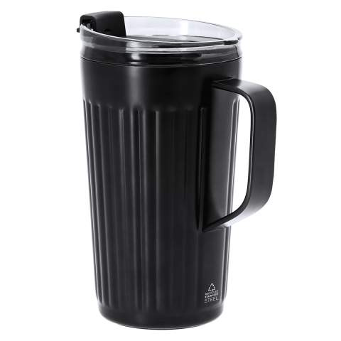 Isolierbecher Korplax, Schwarz – Makito