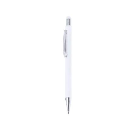 Kugelschreiber mit Touchpen Yarnox, Weiss – Makito