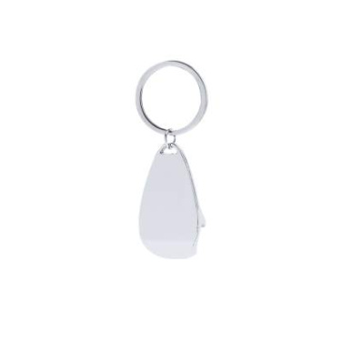 Schlüsselanhänger mit Flaschenöffner Myren, Silber – Makito (2)
