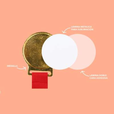 Sublimationsmedaille Aviana, Golden – Makito (4)