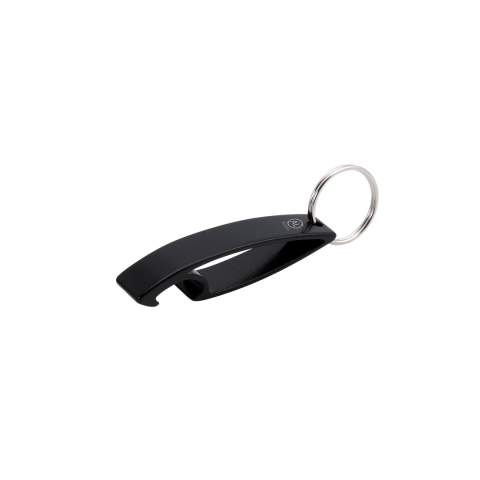 Schlüsselanhänger mit Flaschenöffner Niken, Schwarz – Makito