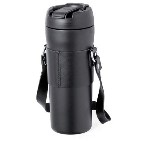 Isolierflasche Matner, Schwarz – Makito (1)