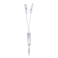 USB-Ladegerät-Hub Leony, Silber