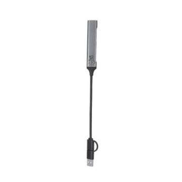 USB-Hub Konery, Silber – Makito (3)