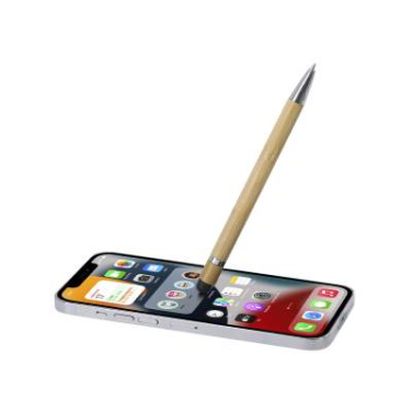 Kugelschreiber mit Touchpen Rocar, Natürlich – Makito (3)
