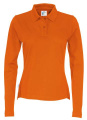 Long Sleeve Lady – Poloshirt, Orange