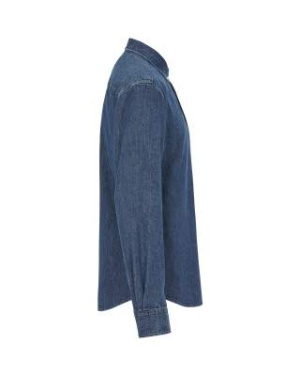 Dark Denim Slim Fit Man – Hemd, Marineblau - Cottover (3)