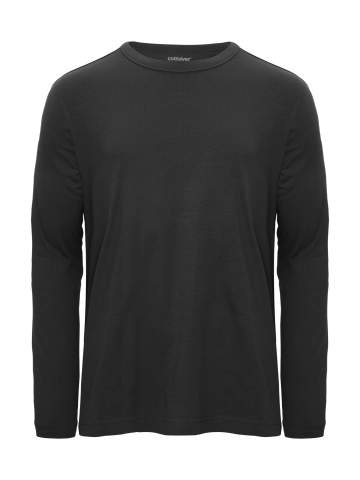 Relaxed LS Unisex – T-Shirt, Schwarz – Cottover (1)