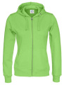 Hood Lady sweatshirt – Jacke mit durchgehendem Reißverschluss, Grün