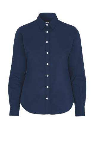 Twill Lady – Hemd, Marineblau - Cottover (1)