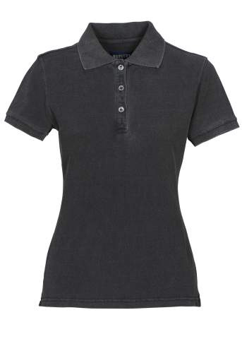 Fordham Pique – Poloshirt (Damen), Schwarzer Denim – James Harvest (1)