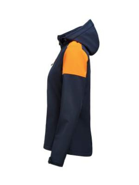 Prime – Softshelljacke (Damen), Marineblaublau/Neonorange - Printer PRIME (3)