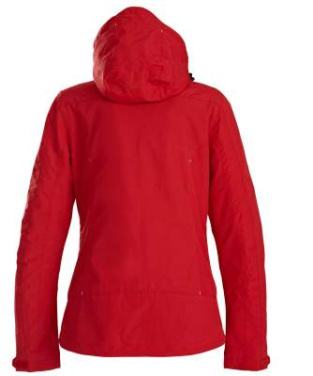 Flat track – Hardshelljacke (Damen), Rot – Printer (2)