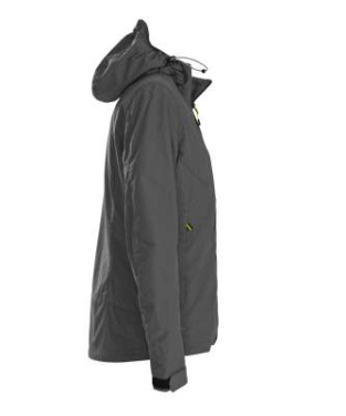Flat track – Hardshelljacke (Damen), Stahlgrau – Printer (3)