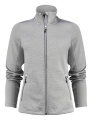 Powerslide Sweater – Jacke mit durchgehendem Reißverschluss (Damen), Graumeliert
