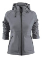Karting – Softshelljacke (Damen), Stahlgrau