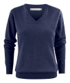 Ashland V – Strickpullover (Damen), Blaue Melange