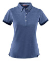 Larkford Pique – Poloshirt (Damen), Dunkelblaue Melange