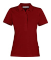 Neptune Pique – Poloshirt (Damen), Dunkelrot