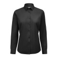 GB02 Twill Stretch Woman Contemporary – Hemd, Schwarz
